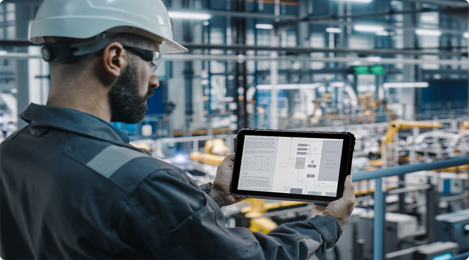 MDT865 rugged tablet and metal bracket with optional barcodescanner module