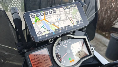 Rugged Handheld Solutions Tailored for Motorcycle Use