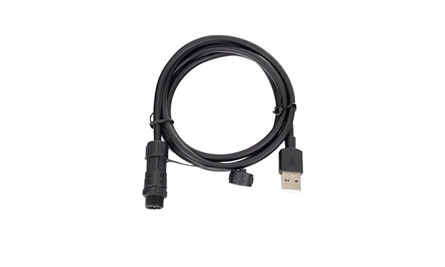USB charging cable with waterproof connector