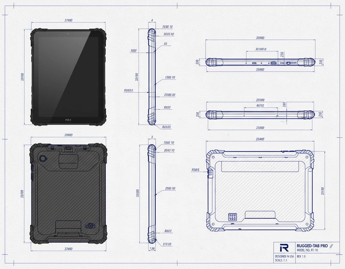 rugged tablet design