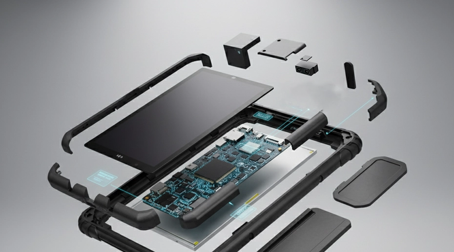rugged tablet split part diagram