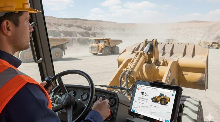 rugged tablet on Wheel Loaders rugged tablet on Wheel Loaders
