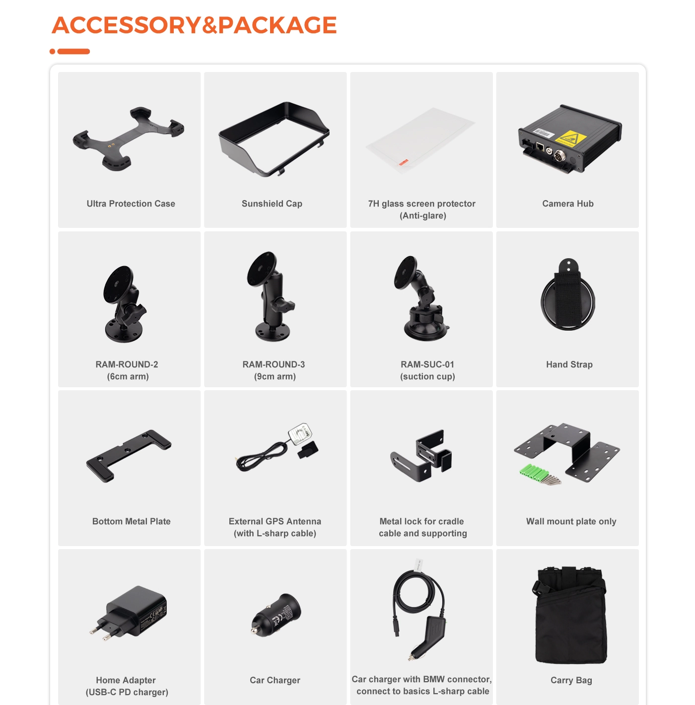 MDT865 Accessories Display