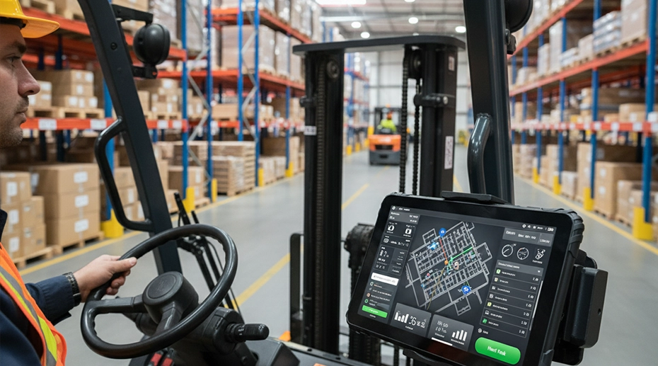 forklift-mounter tablet