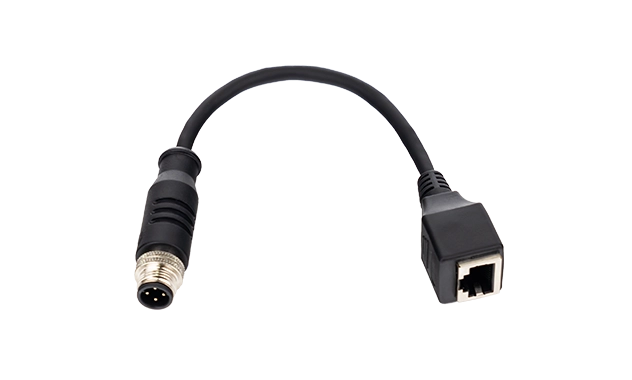 M12 to RJ45 conversion female cable