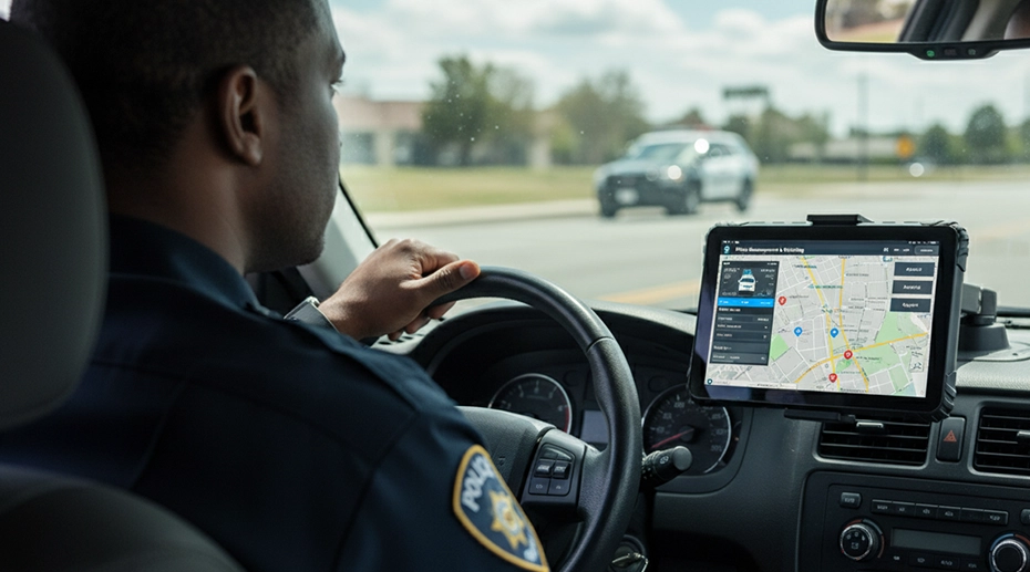 police car Mobile Data Terminal