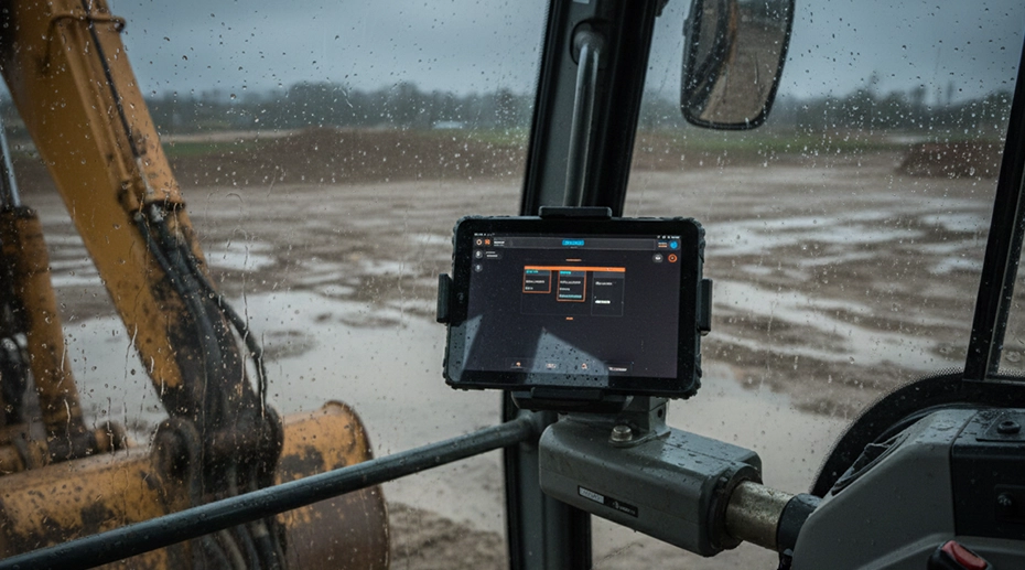 Vehicle diagnostics via RS232 for fleet maintenance and engine data reading