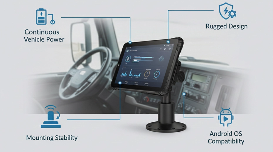 Key hardware features to consider when choosing an ELD tablet