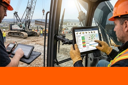 OEM Rugged Tablet Solutions for Construction Equipment & Fleet Management Systems