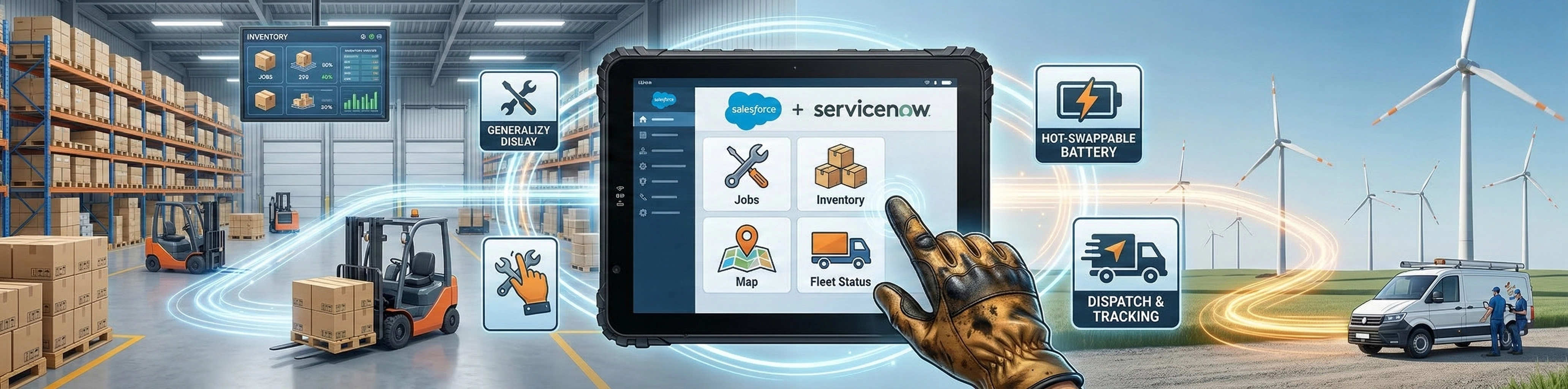 real-time data connectivity for field service operations