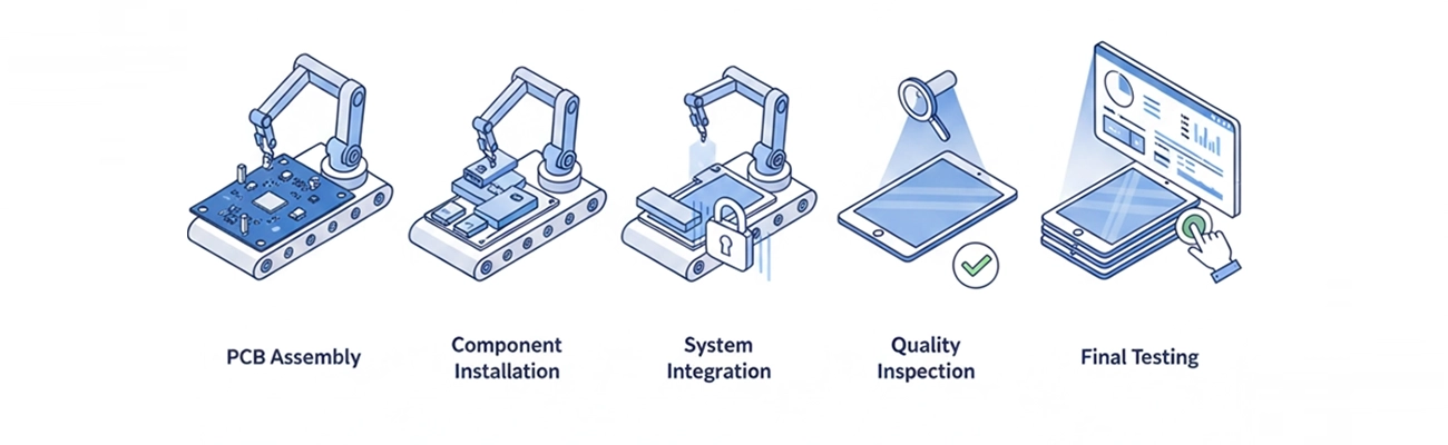 OEM rugged tablet development process from design to production