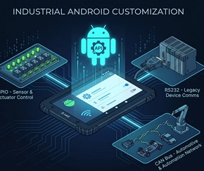 Industrial Android Customization: Controlling GPIO, RS232 & CAN Bus via API