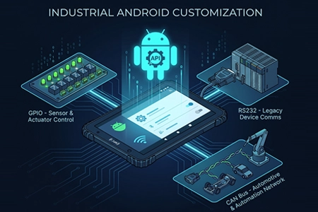 Industrial Android Customization: Controlling GPIO, RS232 & CAN Bus via API