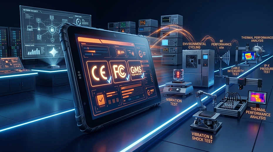 FCC CE ICASA certification laboratory testing for rugged tablet OEM certification process FCC CE ICASA certification laboratory testing for rugged tablet OEM certification process
