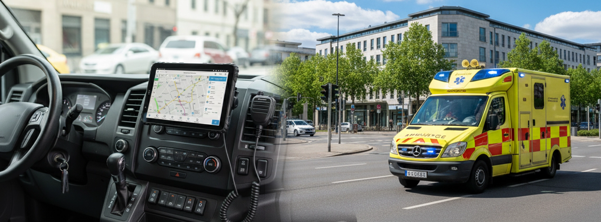 Ambulance Mobile Data Terminal with Sunlight Readable Screen