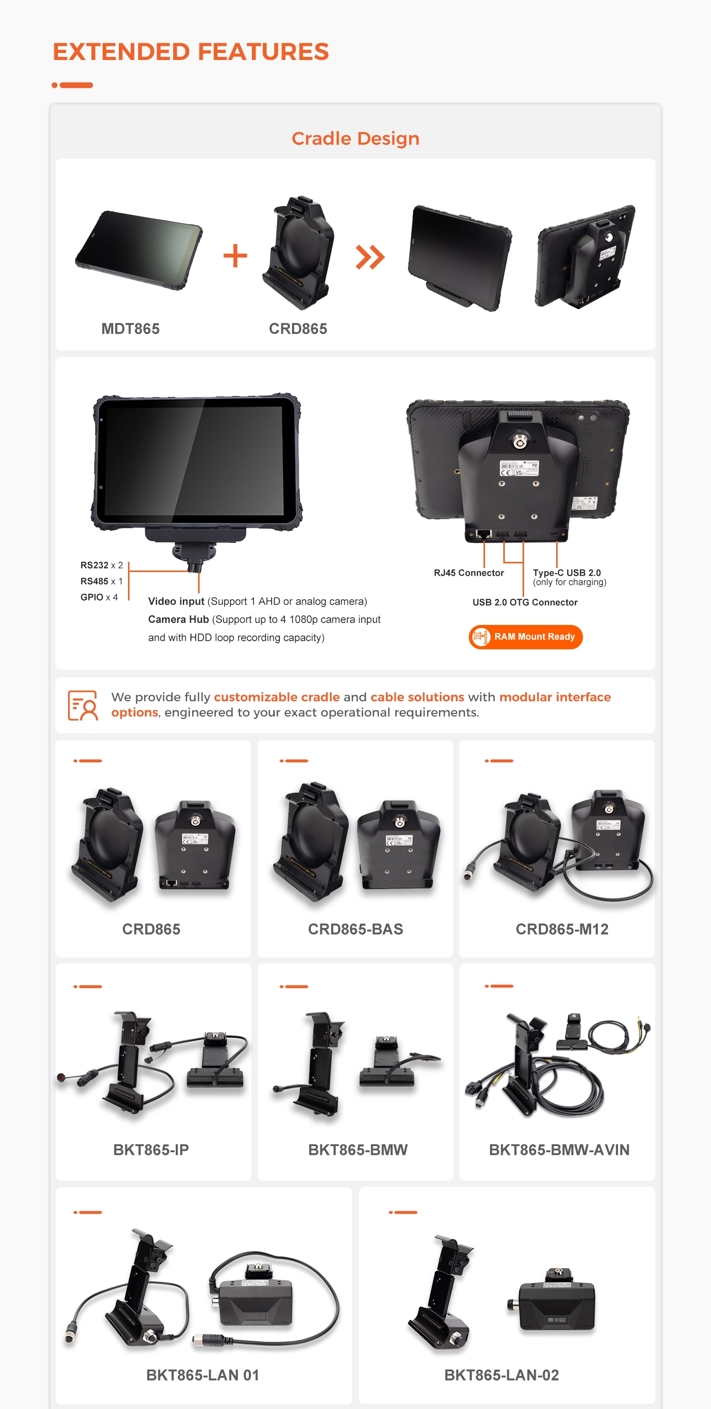 MDT865 docking cradle MDT865 docking cradle