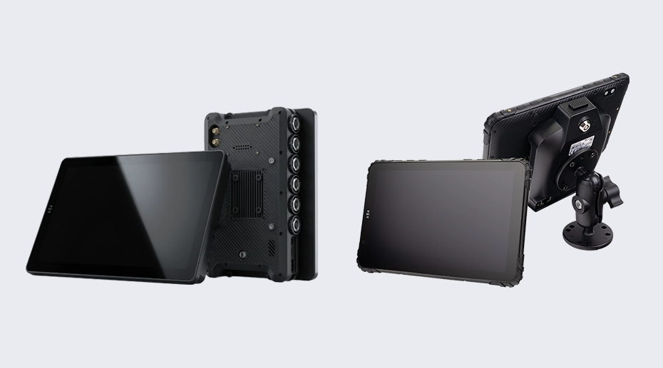 Fixed Panel PC with aviation connectors vs docking station with detachable rugged tablet — two vehicle power architectures for fleet deployment