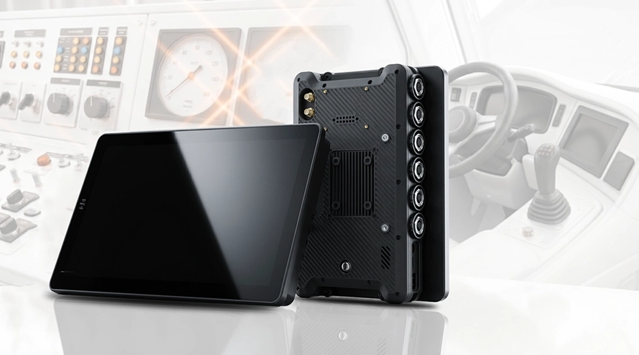 Fixed vehicle mount terminal with M9 aviation connector for vibration-resistant fleet and industrial installations