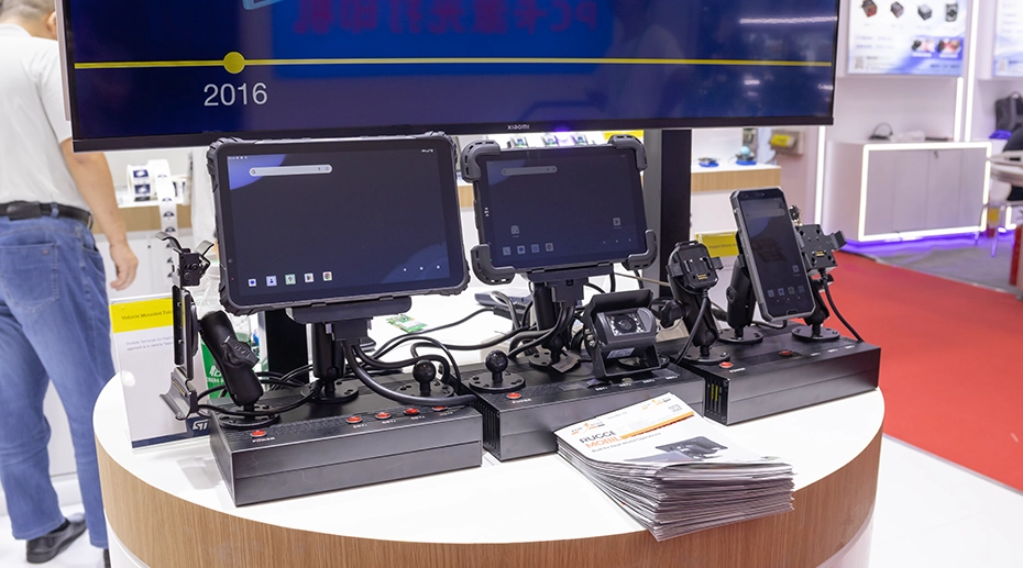 TOPICON Rugged In-Vehicle Tablets, Vehicle Mount Computers & Handheld Solutions for ELD compliance, dispatch, fleet navigation, warehouse and field work.