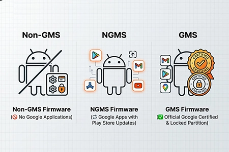Non-GMS vs nGMS vs GMS Firmware for Fleet Android Tablets | TOPICON