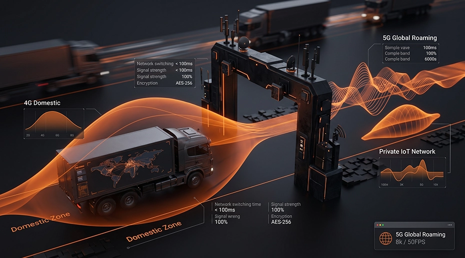 Fleet connectivity management — eSIM profiles provisioned remotely across vehicles without physical card logistics or depot visits