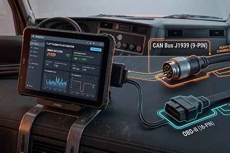 CAN Bus vs OBD-II for Fleet Tablets — Data Depth, Wiring, and Diagnostics | TOPICON